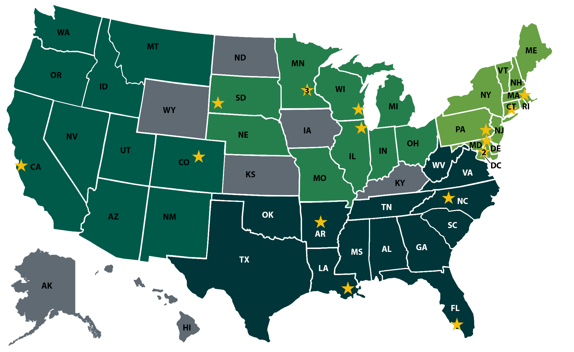 Partners Lending Map 2025